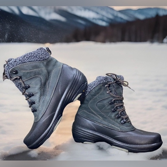 ❄️🥾US 8- Quark "Olive/ Black" Rubber, Wool, Waterproof Women's Winter Boots - Picture 1 of 12